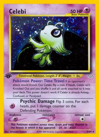 Celebi (3) (N3-003) (Unlimited Holofoil)