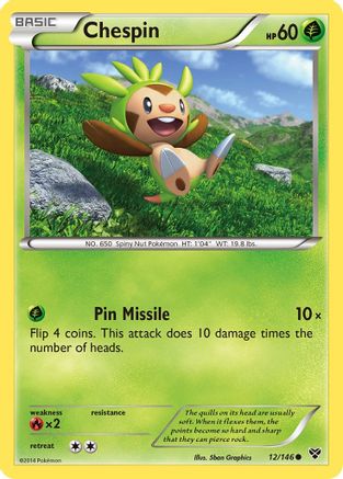 Chespin (XY-012) (Reverse Holofoil)