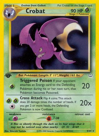 Crobat (N3-004) (1st Edition Holofoil)