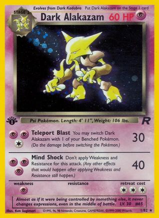 Dark Alakazam (1) (TR-001) (Unlimited Holofoil)