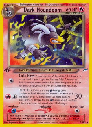 Dark Houndoom (N4-007) (1st Edition Holofoil)