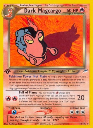 Dark Magcargo (N4-018) (1st Edition)