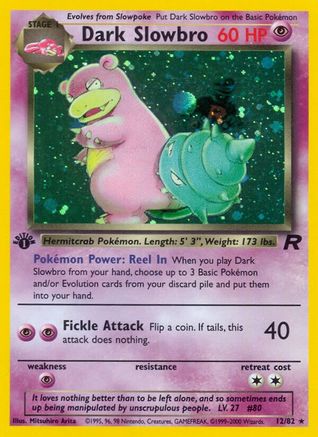 Dark Slowbro (12) (TR-012) (1st Edition Holofoil)