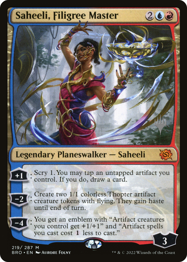 Saheeli, Filigree Master (PPBRO-219P) (Foil)