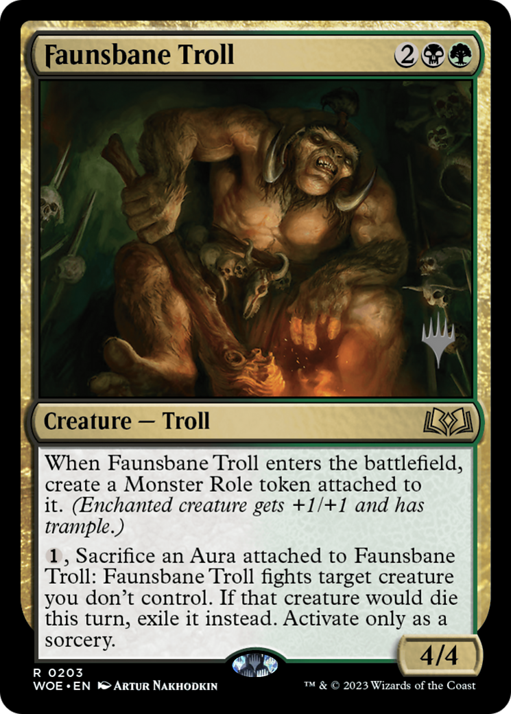 Faunsbane Troll (PPWOE-203P) (Foil)