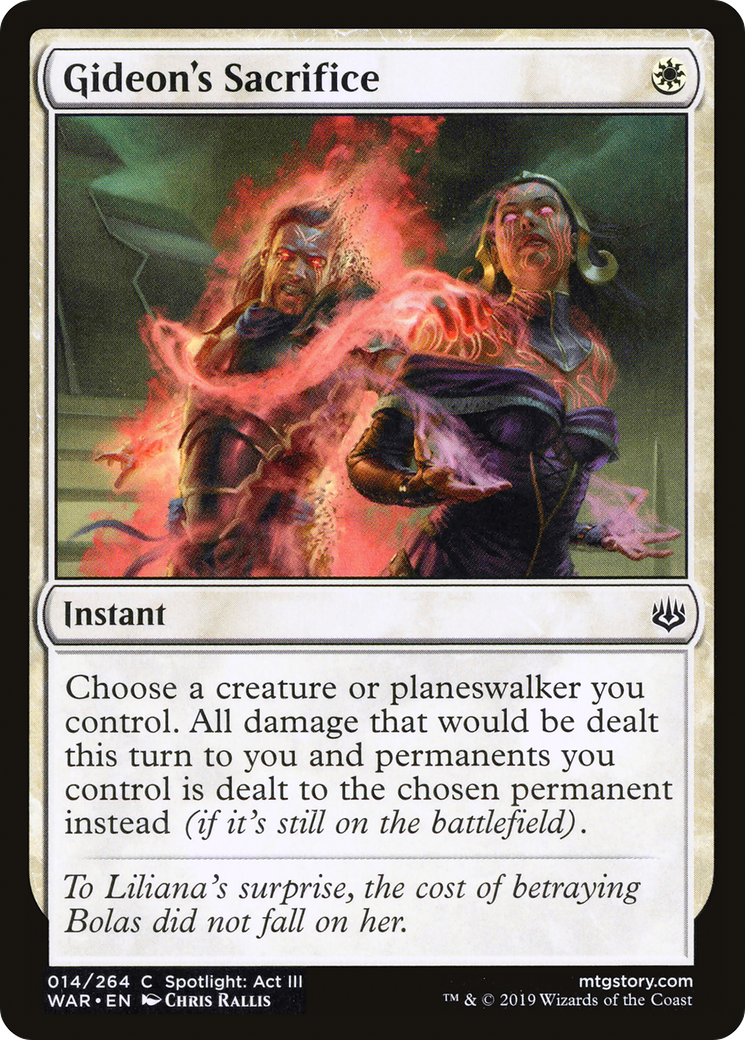 Gideon's Sacrifice (WAR-014) (Foil)