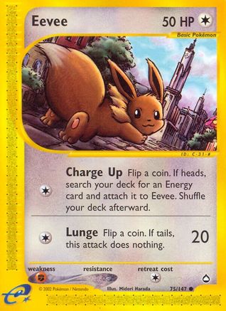 Eevee (AQ-075) (Reverse Holofoil)