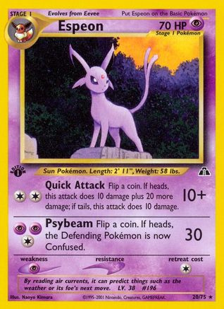 Espeon (20) (N2-020) (Unlimited)