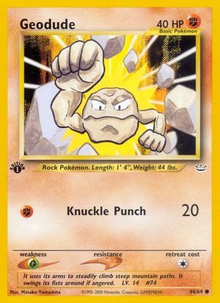 Geodude (N3-044) (1st Edition)