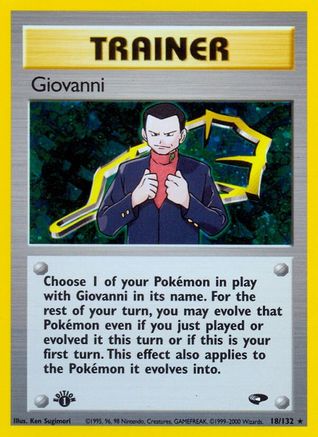 Giovanni (18) (G2-018) (1st Edition Holofoil)