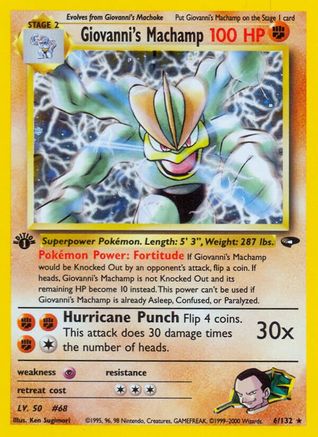 Giovanni's Machamp (G2-006) (1st Edition Holofoil)