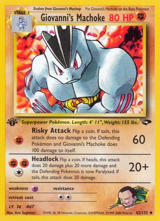Giovanni's Machoke (G2-042) (1st Edition)