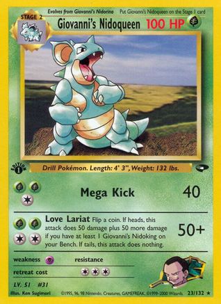 Giovanni's Nidoqueen (G2-023) (Unlimited)