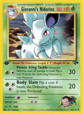 Giovanni's Nidorina (G2-044) (Unlimited)