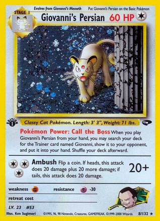 Giovanni's Persian (G2-008) (1st Edition Holofoil)