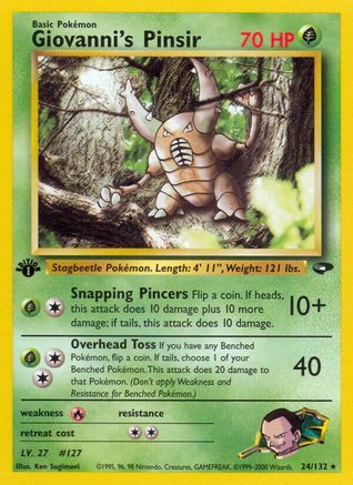 Giovanni's Pinsir (G2-024) (Unlimited)