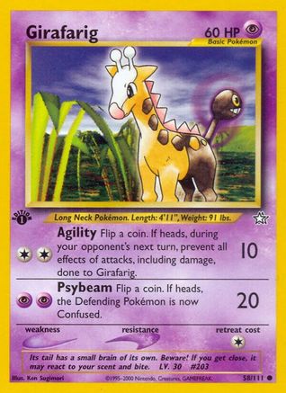 Girafarig (N1-058) (1st Edition)