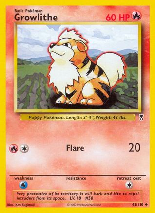 Growlithe (LC-045) (Reverse Holofoil)