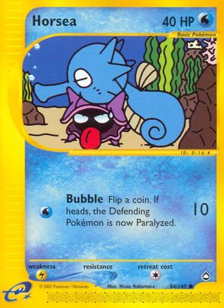 Horsea (84) (AQ-084) (Reverse Holofoil)
