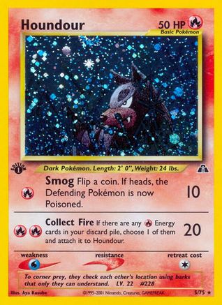 Houndour (5) (N2-005) (Unlimited Holofoil)