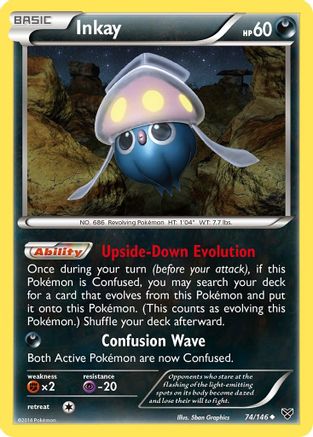 Inkay (74) (XY-074) (Reverse Holofoil)