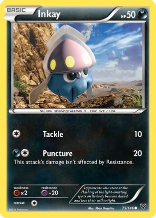 Inkay (75) (XY-075) (Reverse Holofoil)