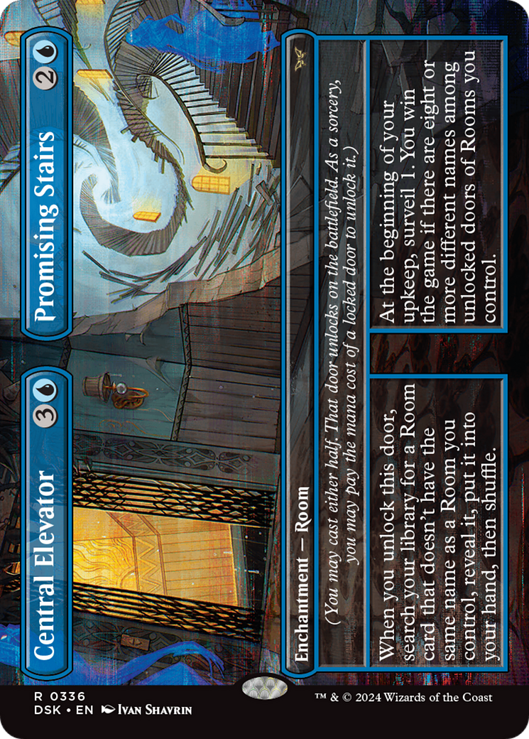 Central Elevator // Promising Stairs (DSK-336) (Borderless) (Foil)