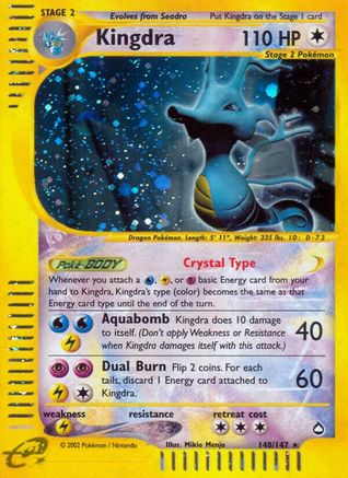 Kingdra (148) (AQ-148) (Reverse Holofoil)