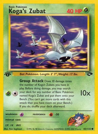Koga's Zubat (G2-083) (Unlimited)