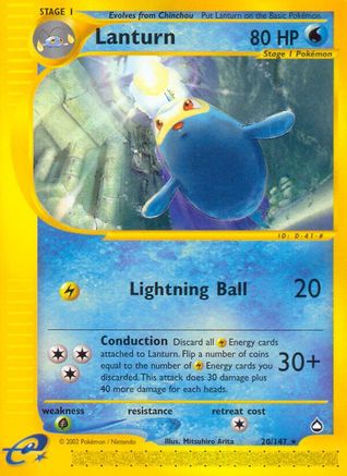Lanturn (20) (AQ-020) (Reverse Holofoil)