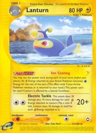 Lanturn (21) (AQ-021) (Reverse Holofoil)