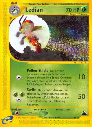Ledian (15) (SK-015) (Reverse Holofoil)