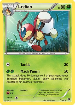 Ledian (XY-007) (Reverse Holofoil)