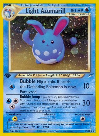 Light Azumarill (N4-013) (1st Edition Holofoil)
