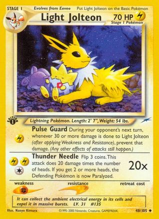Light Jolteon (N4-048) (1st Edition)