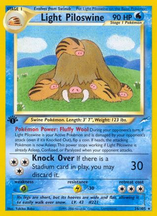 Light Piloswine (N4-026) (1st Edition)