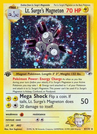 Lt. Surge's Magneton (G1-008) (Unlimited Holofoil)