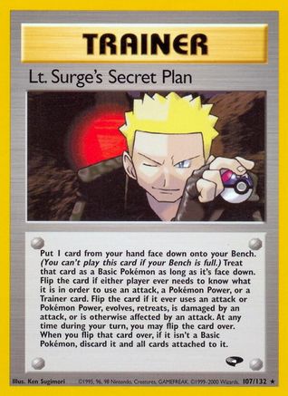 Lt. Surge's Secret Plan (G2-107) (1st Edition)