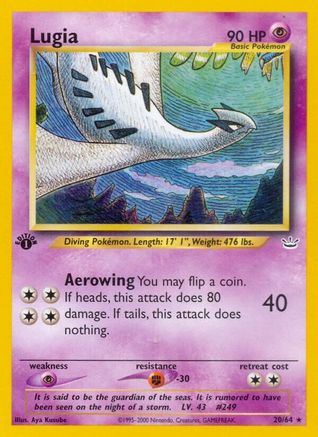 Lugia (N3-020) (1st Edition)