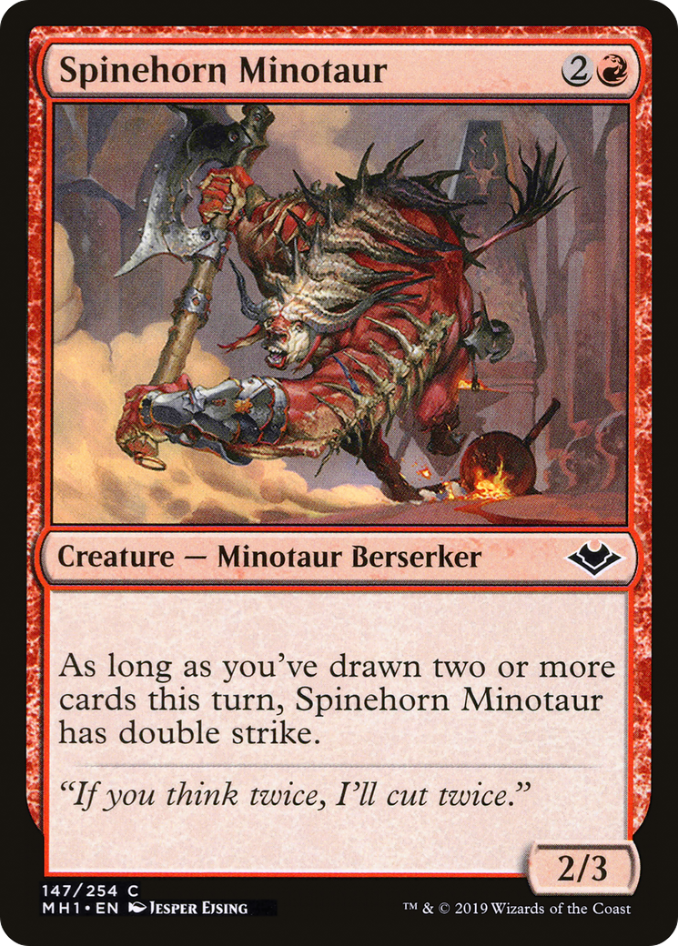 Spinehorn Minotaur (MH1-147) (Foil)