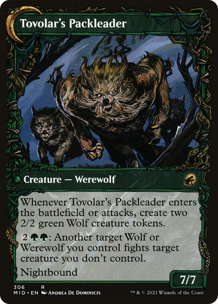 Tovolar's Huntmaster // Tovolar's Packleader (MID-306) (Showcase) (Foil)