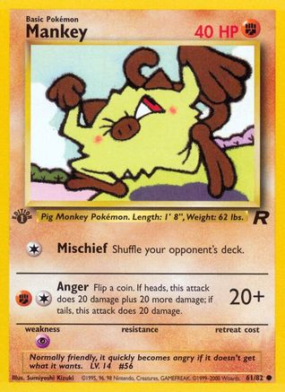 Mankey (TR-061) (1st Edition)