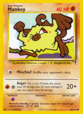 Mankey (LC-081) (Reverse Holofoil)