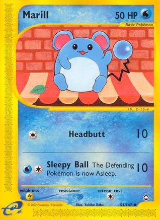 Marill (AQ-053) (Reverse Holofoil)
