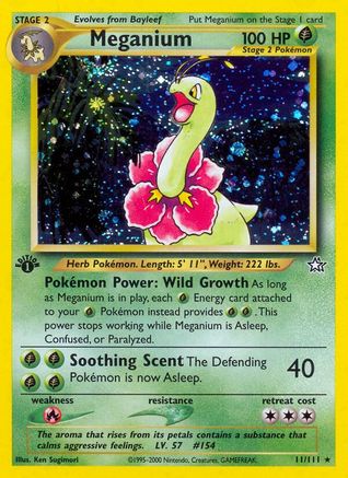 Meganium (11) (N1-) (Unlimited Holofoil)