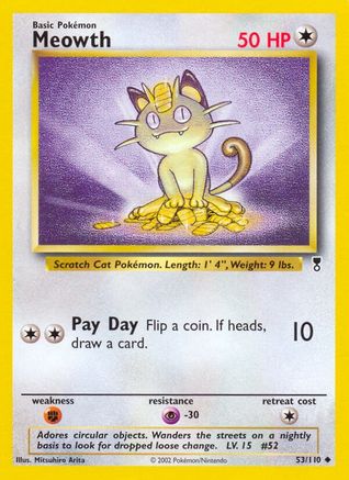 Meowth (LC-053) (Reverse Holofoil)