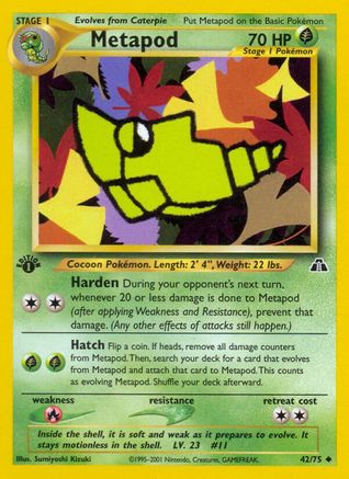 Metapod (N2-042) (1st Edition)