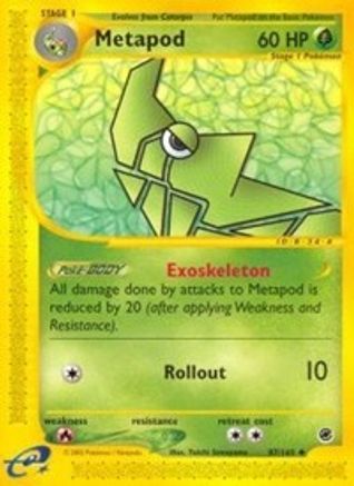 Metapod (EX-087) (Reverse Holofoil)