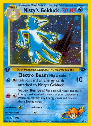 Misty's Golduck (G2-012) (Unlimited Holofoil)