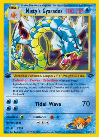 Misty's Gyarados (G2-013) (Unlimited Holofoil)